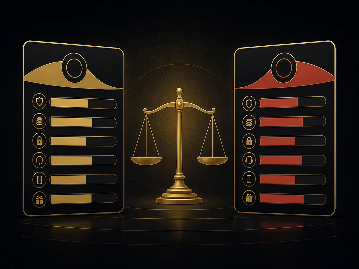 Riobet против 7K Casino: две карточки операторов на весах — каталог и скорость кассы против рублёвого потолка и VIP